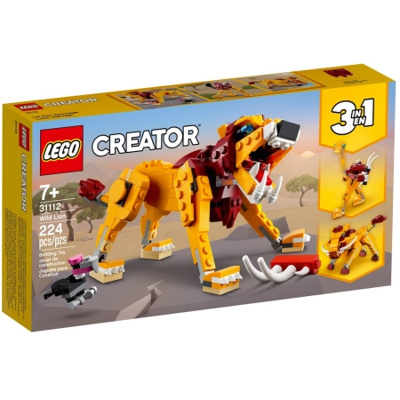 LEGO Creator 3w1 31112 Dziki Lew Struś i Guziec